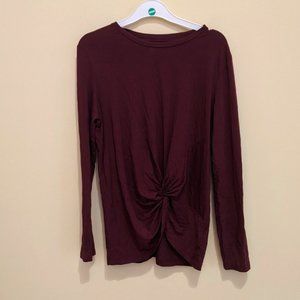 BABATON Twist Front long sleeve shirt
